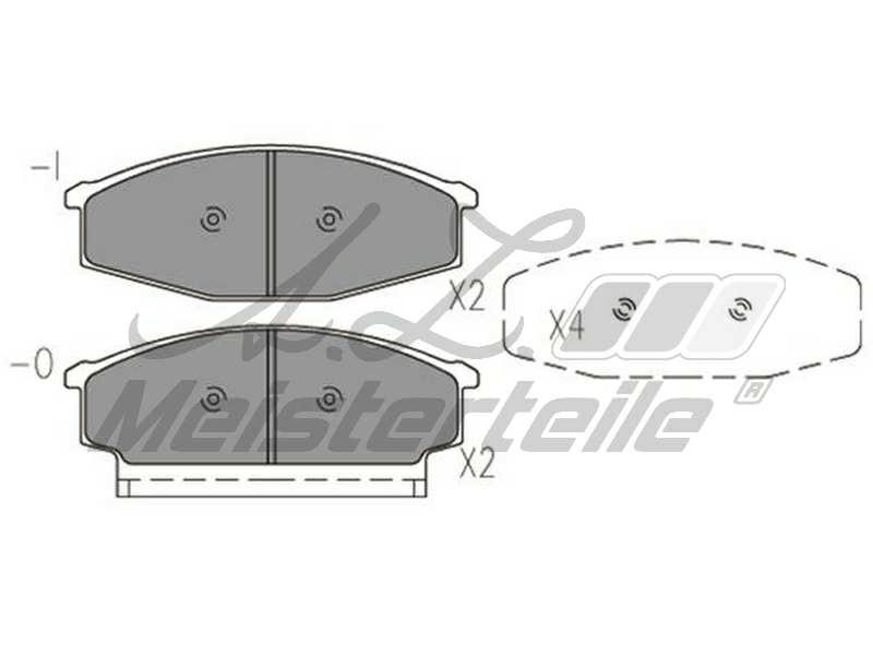 Brake pad for disc brake (cargo)